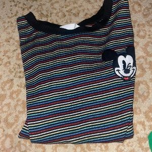 rainbow mickey mouse crop top